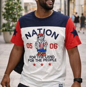 Parish Nation Red White Blue‎ Shirt Small